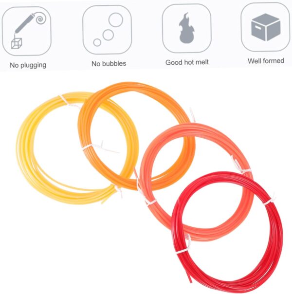 Garneck 20Pcs Abs Pen Filament Refills High Temperature Compatible Supplies Meters Each Vibrant DIY Projects and Artistic Creations - Image 3