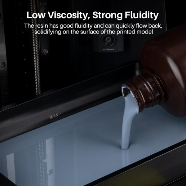 ELEGOO ABS-Like Resin 3.0 Pro, Higher Scratch-Resistance 3D Printing Photopolymer Resin, 405nm UV Resin for MSLA/DLP/LCD Printers Fast Curing High Precision Non-Brittle, Grey 1000g - Image 4