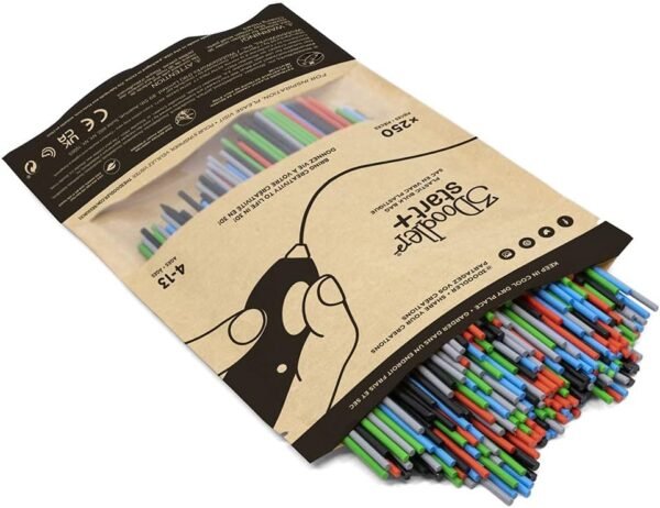 3Doodler Start 3D Printing Filament Refill Bag for 6+ years old (x250 Strands, Over 1250 ft. of Extruded Plastic) - Primary Pow - Image 4