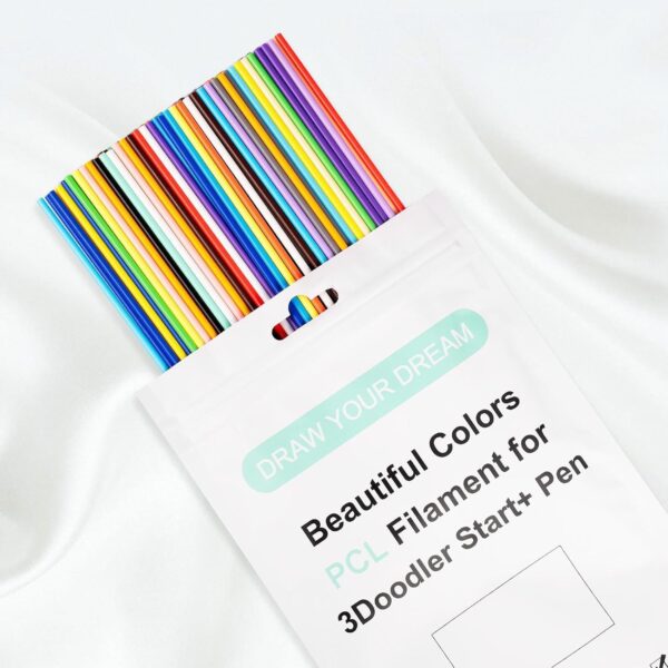 32 Colors 3 D Pen Filament Refill for 3 Doodler Start Pen, Low Print Temperature Filament Only Fit for 3 Doodler Start 3 D Pen, 15 cm, 160 Piece - Image 7