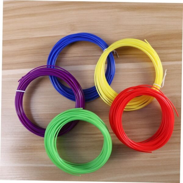 Cabilock 3D Printing Pen Filament Abs 10m Roll Pack 5 Pieces Filament Refills Low Shrinkage Rate - Image 5