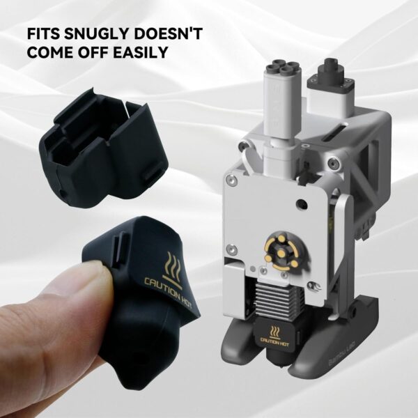 3D Printer Hotend 5pcs Black Silicone Sock Heater Block Silicone Cover for Bambulab A1 / A1 Mini 3D Printer Replacement Accessories - Image 5