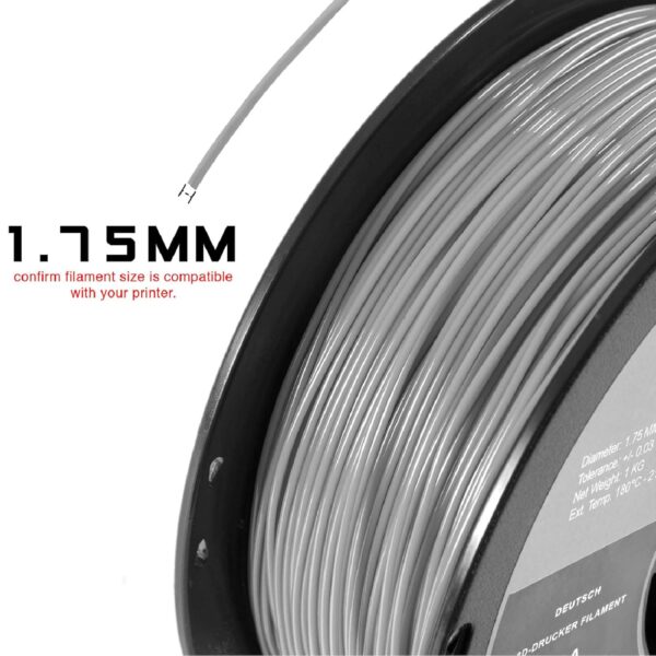 HATCHBOX 1.75mm Dark Yellow TPU 3D Printer Filament Shore 95A, 1 KG Spool, Dimensional Accuracy +/- 0.03 mm, 3D Printing Filament - Image 3