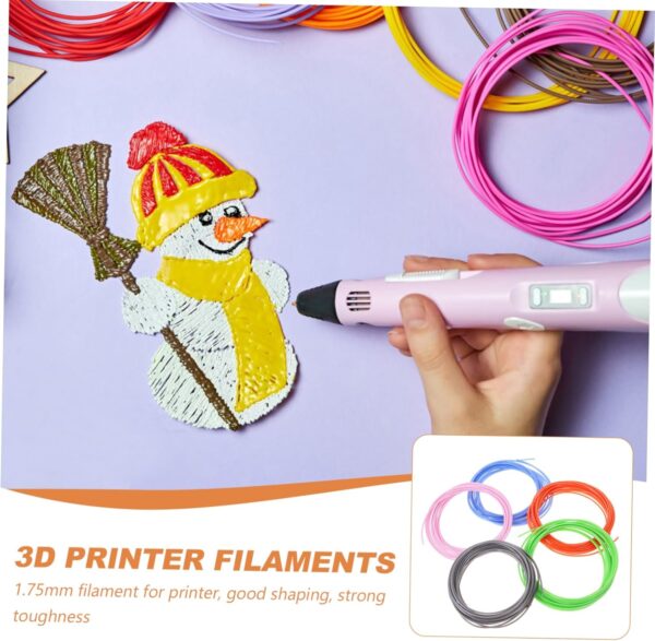 Unomor Replacement 3D Pen Filament for 3D Printer 1.75mm Printer Filament Bundle - Image 4