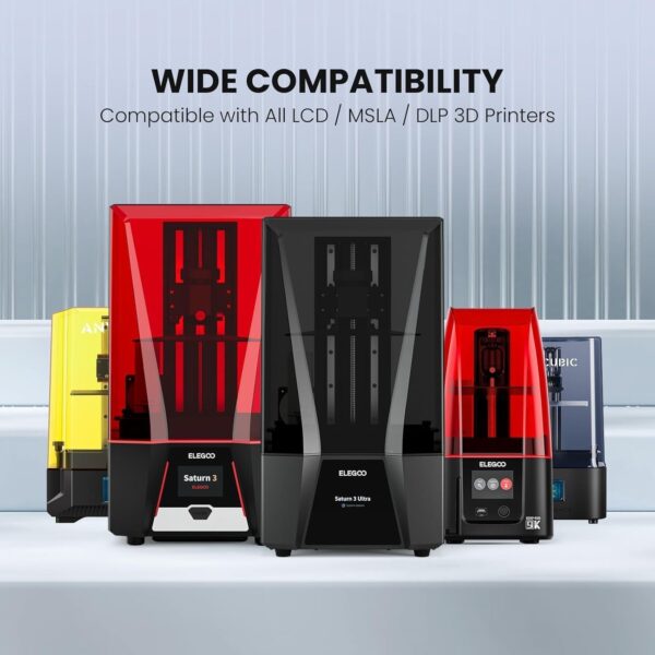 ELEGOO 8K Water Washable 3D Printer Resin, 405nm UV Curing Photopolymer Resina for 12K 14K Saturn LCD MSLA DLP 3D Impresora 1000Gram Vanilla - Image 7