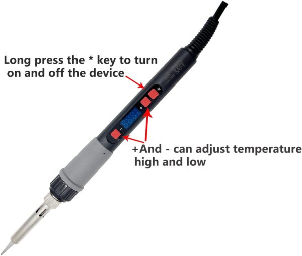 3D Printing Smoothing Tool Kit Modify Finishing Soldering Welding Iron Kit Heat Set Insert Brass Nut - Image 4