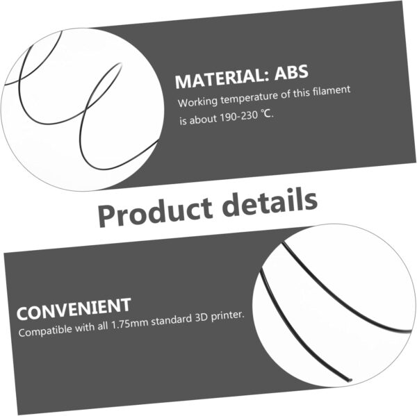 3D Printing Materials 1.75mm Abs Filament Roll 10m Each 3D Pen Filament Precision 0.02mm - Image 5