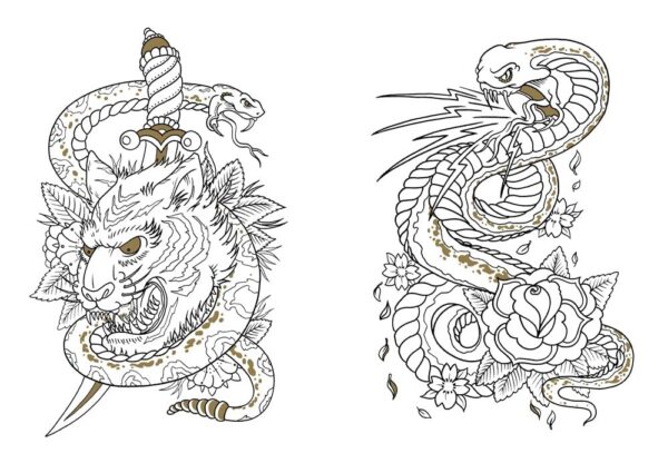 The Tattoo Coloring Book: Coloring Book for Adults - Image 5