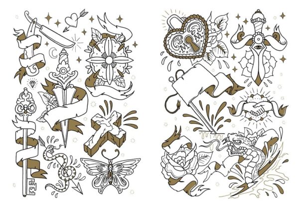 The Tattoo Coloring Book: Coloring Book for Adults - Image 6