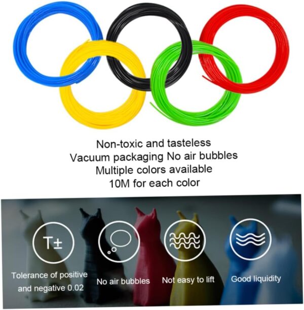 3D Printing Pen Filament Refills Flexibility 3D Printer PLA Filament 1.75mm 2 Rolls Printer - Image 7