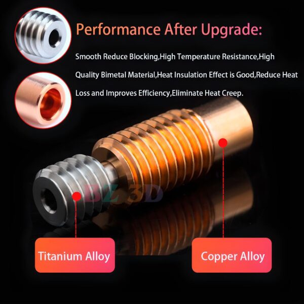 Prusa i3 MK3 Hotend 24V 40W Kit,Upgrade V6 Bi-Metal Heatbreak,Heater Block Aluminum,V6 Brass Nozzle 0.4mm for Prusa i3 MK3,MK3S,MK3S+3D Printer for V6 Hotend Kit. - Image 4