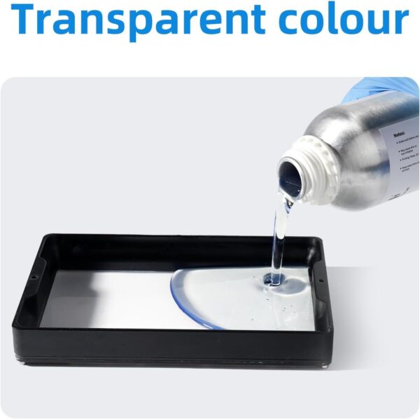 Chitu Systems Conjure Rigid Resin with Engineering-Like Features for Functional Gadgets Resin Printing, Low Shrinkage for Articulated Figure LCD 3D Printing (Clear, 2000g) - Image 4
