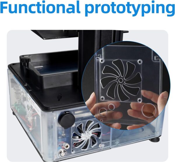 Chitu Systems Conjure Rigid Resin with Engineering-Like Features for Functional Gadgets Resin Printing, Low Shrinkage for Articulated Figure LCD 3D Printing (Clear, 2000g) - Image 5