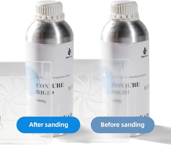Chitu Systems Conjure Rigid Resin with Engineering-Like Features for Functional Gadgets Resin Printing, Low Shrinkage for Articulated Figure LCD 3D Printing (Clear, 2000g) - Image 6