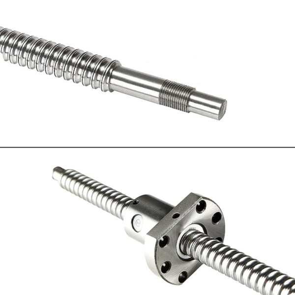 Ball Screw SFU1605 750mm Stainless Steel Ball Screw Thread Spindle with End Machining and Ball Nut CNC Parts for 3D Printer Z Axis (RM1605 750mm) - Image 6
