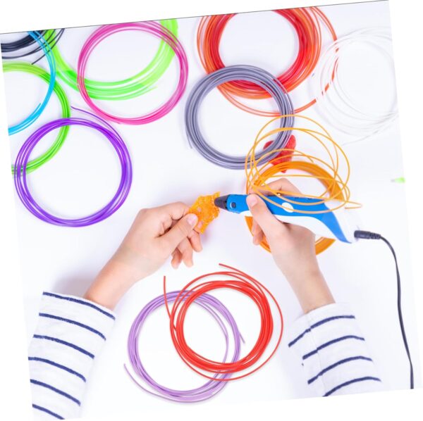 GANAZONO 3 Rolls 3D Pen Filament Refills 1.75mm 3D Printing Pen Consumables High Success Rate Smooth Prints Random - Image 4
