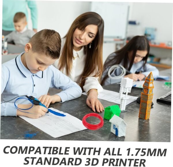 PartyKindom 1.75mm Abs 3D Printer Filament 10m Pack 3D Pen Filament Refills Vacuum Sealed Pla Materials Random - Image 5