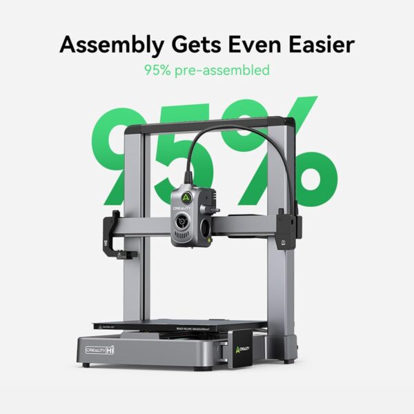 Creality High-Speed 3D Printer, Multi Color 3D Printer (Needs CFS), 500mm/s Auto-Leveling, Clog-Free Extruder, 95% Pre-Assembled, All-Metal Body, 10.24x10.24x11.81 Inch Volume (Hi Standalone) - Image 4