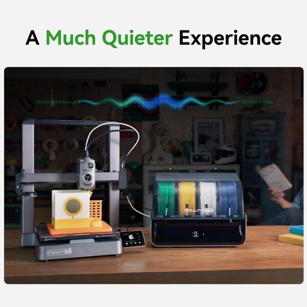 Creality High-Speed 3D Printer, Multi Color 3D Printer (Needs CFS), 500mm/s Auto-Leveling, Clog-Free Extruder, 95% Pre-Assembled, All-Metal Body, 10.24x10.24x11.81 Inch Volume (Hi Standalone) - Image 6