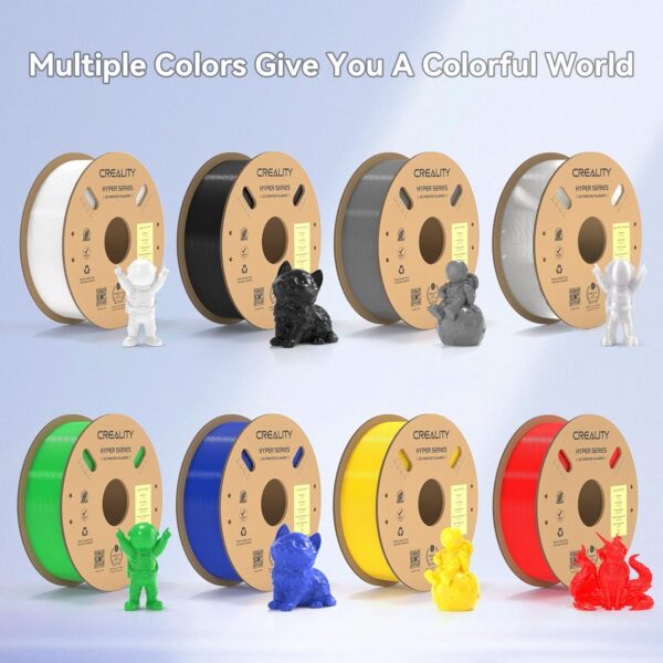 Official Creality Hyper PETG Filament 1.75mm, High Speed 600mm/s 3D Printer Filament PETG, 1kg(2.2lbs)/Spool, Dimensional Accuracy ± 0.05 mm (Red) - Image 6