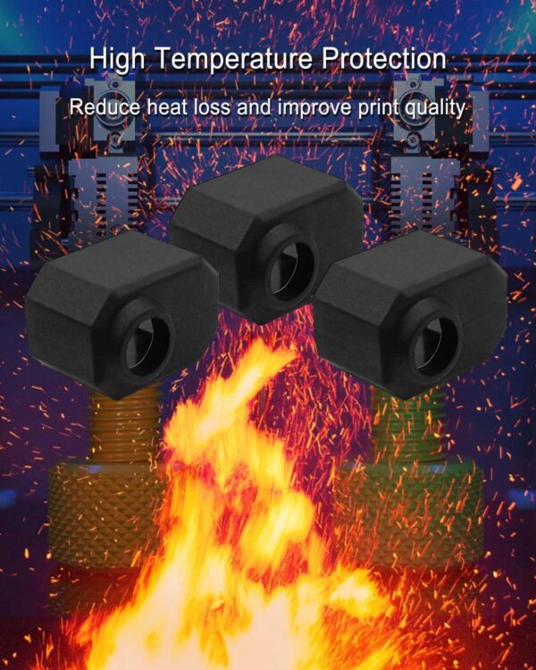 10Pcs Printer Silicone Socks Heater Block Cover Fit for Prusa MK3.9 Prusa MK4 Prusa XL, 300°C High Temperature 3D Printer Accessories - Image 3