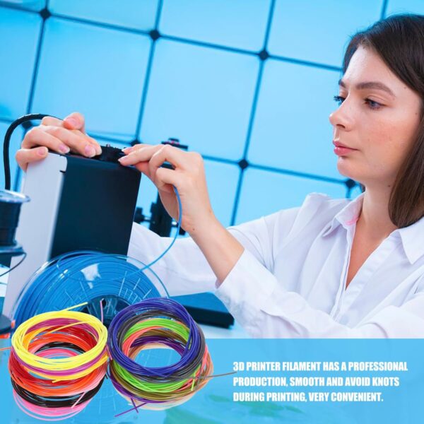 1.75mm Pla 3D Pen Filament Refills 20 Colors Assorted 197ft Total for 3D Drawing Art High Purity Materials - Image 3