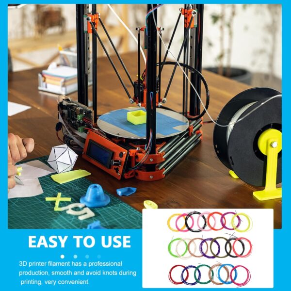 1.75mm Pla 3D Pen Filament Refills 20 Colors Assorted 197ft Total for 3D Drawing Art High Purity Materials - Image 8