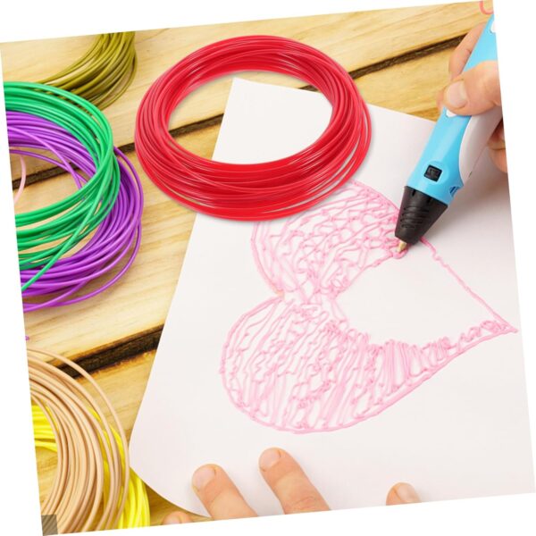 PRETYZOOM 1.75mm Abs 3D Pen Filament 10m Roll Sturdy Low Shrinkage for 3D Printing Pen Projects Random - Image 3