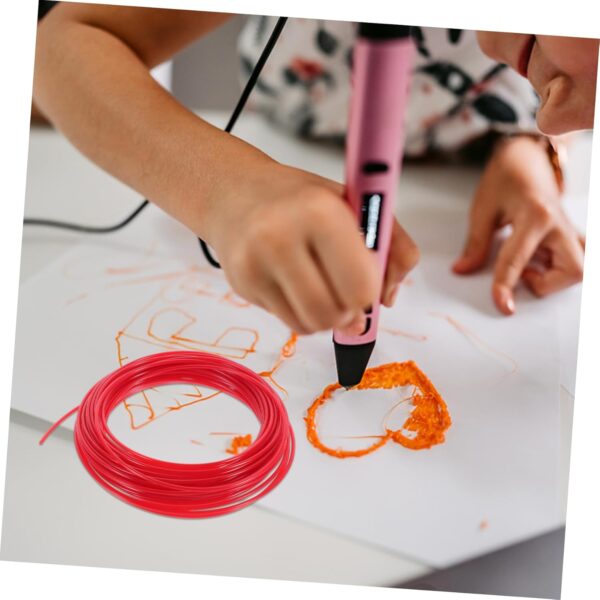 PRETYZOOM 1.75mm Abs 3D Pen Filament 10m Roll Sturdy Low Shrinkage for 3D Printing Pen Projects Random - Image 4