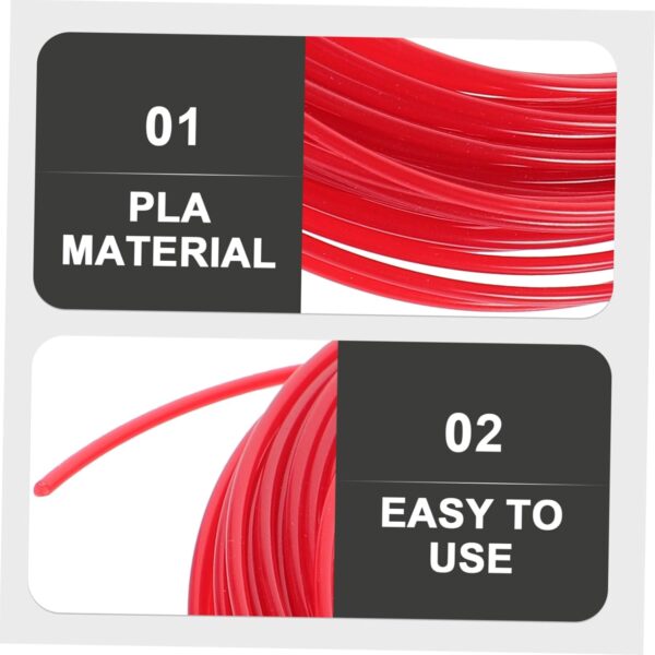 PRETYZOOM 1.75mm Abs 3D Pen Filament 10m Roll Sturdy Low Shrinkage for 3D Printing Pen Projects Random - Image 5