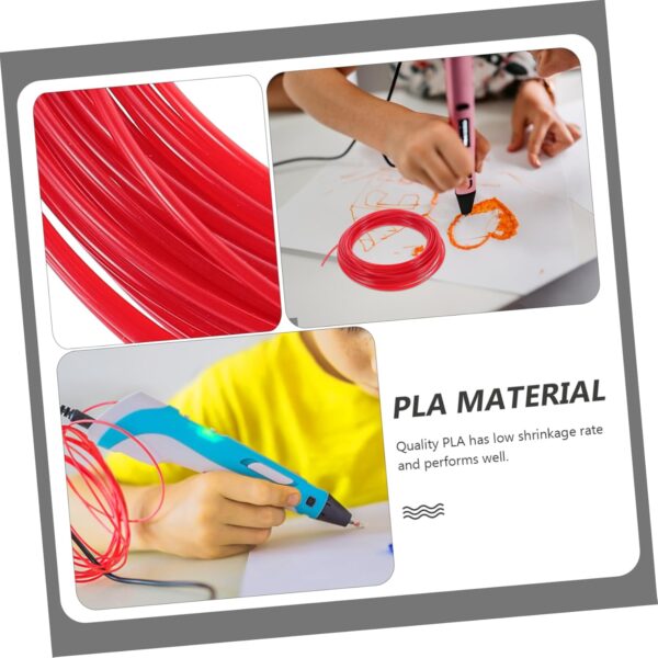PRETYZOOM 1.75mm Abs 3D Pen Filament 10m Roll Sturdy Low Shrinkage for 3D Printing Pen Projects Random - Image 7