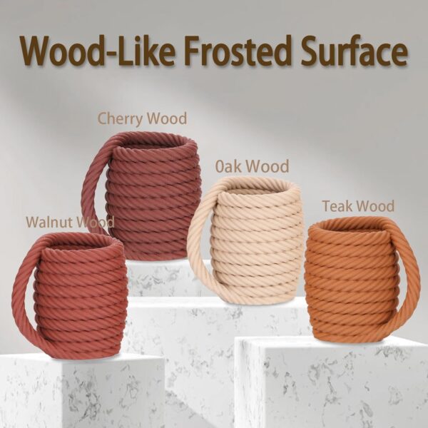 30% Real Wood Fiber 3D Printer Filament Bundle, 3 D PLA Printing Print Filament 1.75 mm, +/-0.03mm & 2.2 lbs, Walnut, Oak, Cherry, Teak, 250g X 4 Pack - Image 3