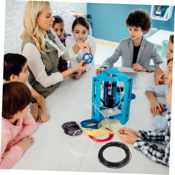 PRETYZOOM Pen Filament Refills Abs Filament Roll Black Compatible with All Printers Accuracy for Creative Projects - Image 3