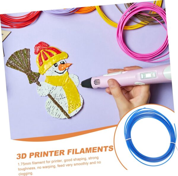 IMIKEYA 3D Pen Filament Refills - Assorted Colors for 3D Printing Pens - Compatible with Most 3D Printers for Creative Projects and ' Art 175mm Diameter - Image 4