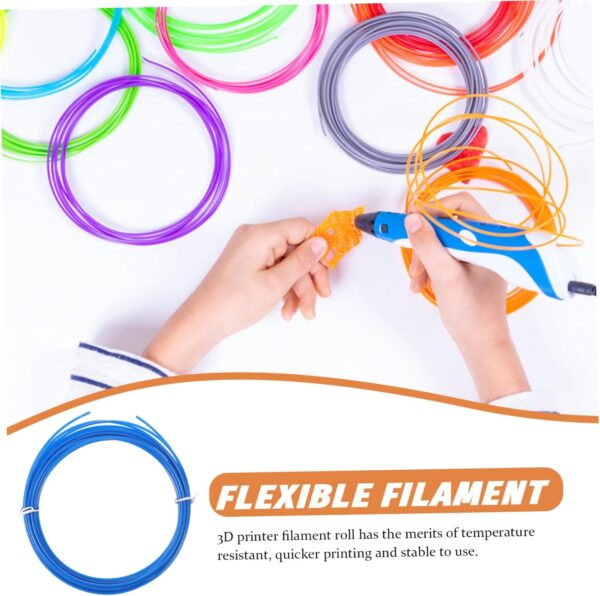IMIKEYA 3D Pen Filament Refills - Assorted Colors for 3D Printing Pens - Compatible with Most 3D Printers for Creative Projects and ' Art 175mm Diameter - Image 7