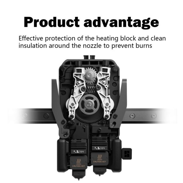5pcs H2D Silicone Socks for Bambu Lab H2D of 3D Printer Parts Accessories, Hotend Heater Block Insulation Cover Nozzle Protection High Temperature Extruder Heating Block Silicone Cover - Image 5