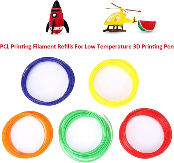 10 Colors 1.75Mm Pcl 3D Pen Filament Refills 3D Printer Pen for Printer Printing Pen Low Temperature Print Pen 3D Environmentally Friendly - Image 3