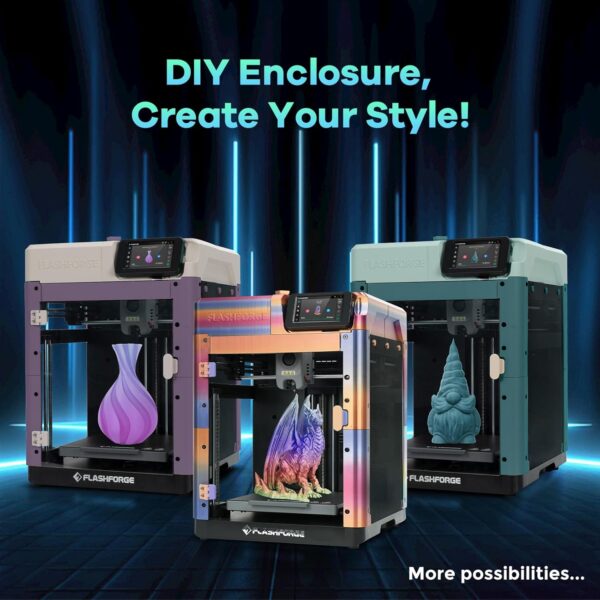 FLASHFORGE Adventurer 5M 3D Printer Enclosure kit, DIY Design, Reduce Noise, Increase Safety and Odor Isolation, Supports Printing High Temperature Filaments, Like ASA and PC - Image 3
