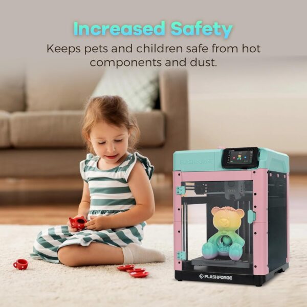 FLASHFORGE Adventurer 5M 3D Printer Enclosure kit, DIY Design, Reduce Noise, Increase Safety and Odor Isolation, Supports Printing High Temperature Filaments, Like ASA and PC - Image 6