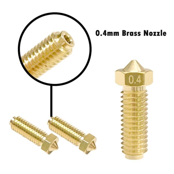 0.4mm Brass Nozzles 12pcs, 3D Printer 1.75mm Filament Hot End Nozzles for Anycubic Kobra 3 / Kobra 3 Combo/Kobra S1 / Kobra S1 Combo 3D Printer - Image 6