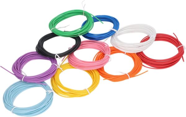10 Color 3D Pen PCL Filament Refill, PCL Healthier Reshapeable 3D Pen Filament, No Clogging 5 Meters 3D Doodler Pen Refills, for Printing Pen - Image 6