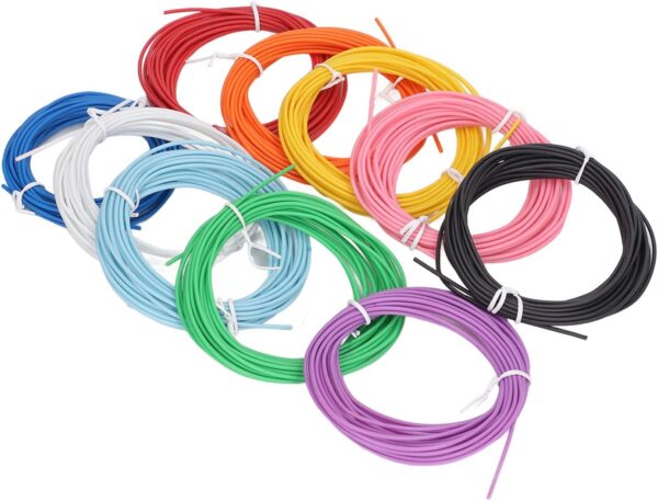 10 Color 3D Pen PCL Filament Refill, PCL Healthier Reshapeable 3D Pen Filament, No Clogging 5 Meters 3D Doodler Pen Refills, for Printing Pen - Image 7
