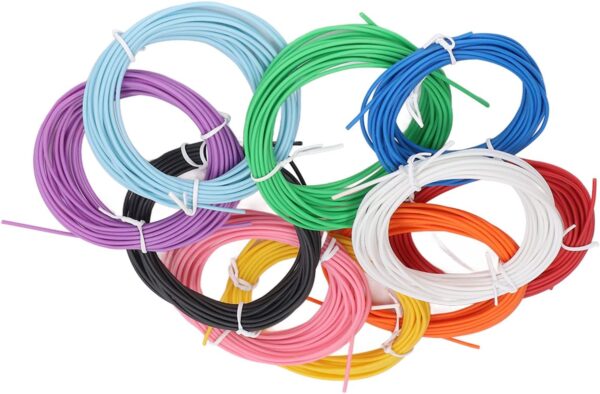 10 Color 3D Pen PCL Filament Refill, PCL Healthier Reshapeable 3D Pen Filament, No Clogging 5 Meters 3D Doodler Pen Refills, for Printing Pen - Image 8