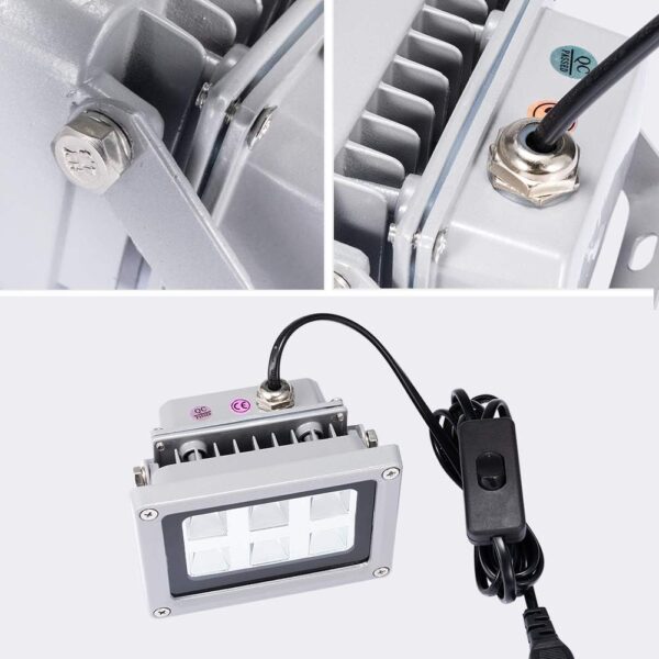 3D Printer UV Resin Curing Light with Solar Turntable 360°Rotating Stand for SLA DLP LCD 3D Printer Solidify Photosensitive Resin 405nm UV Resin Affect, DIY Curing Enclosure - Image 7