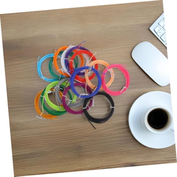 KICHOUSE 3D Pen Filament 15 Rolls of Flexible Pcl Material 3D Printer Accessories Multicolored for Boys and Girls and Professionals - Image 5