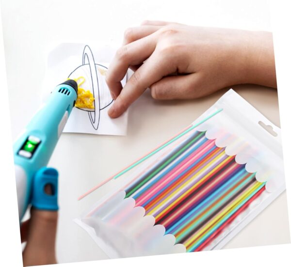 Angoily 3D Pen Filament Refills, 110PCS 2.5mm Pcl Filament for 3D Pen, 22 Colors 3D Printing Pen, 3D Doodler Pen Material Low Temperature 3D Pen Supplies - Image 7