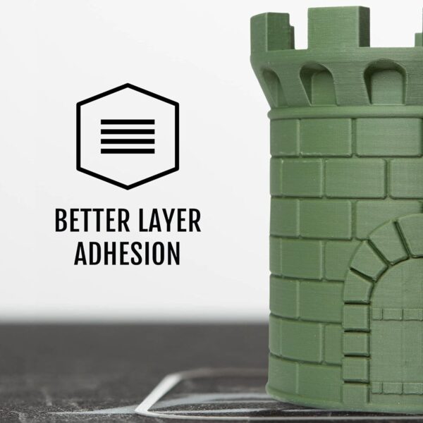 HATCHBOX Matte PLA 3D Printer Filament, Dimensional Accuracy +/- 0.03 mm, 1 kg Spool, 1.75 mm, Olive Green - Image 4