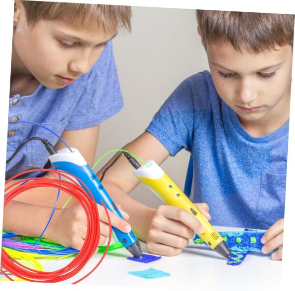 Cabilock 3D Printing Pen Filament Refills 3 Rolls 1.75mm 3D Pen Consumables Glossy Prints Easy to Store Share Random - Image 5