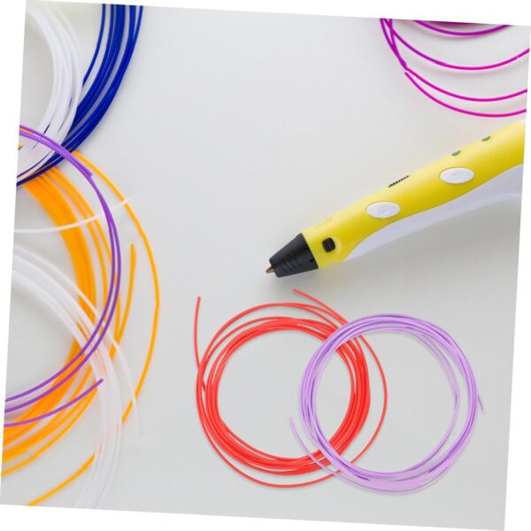 Cabilock 3D Printing Pen Filament Refills 3 Rolls 1.75mm 3D Pen Consumables Glossy Prints Easy to Store Share Random - Image 7