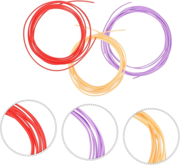 Cabilock 3D Printing Pen Filament Refills 3 Rolls 1.75mm 3D Pen Consumables Glossy Prints Easy to Store Share Random - Image 8